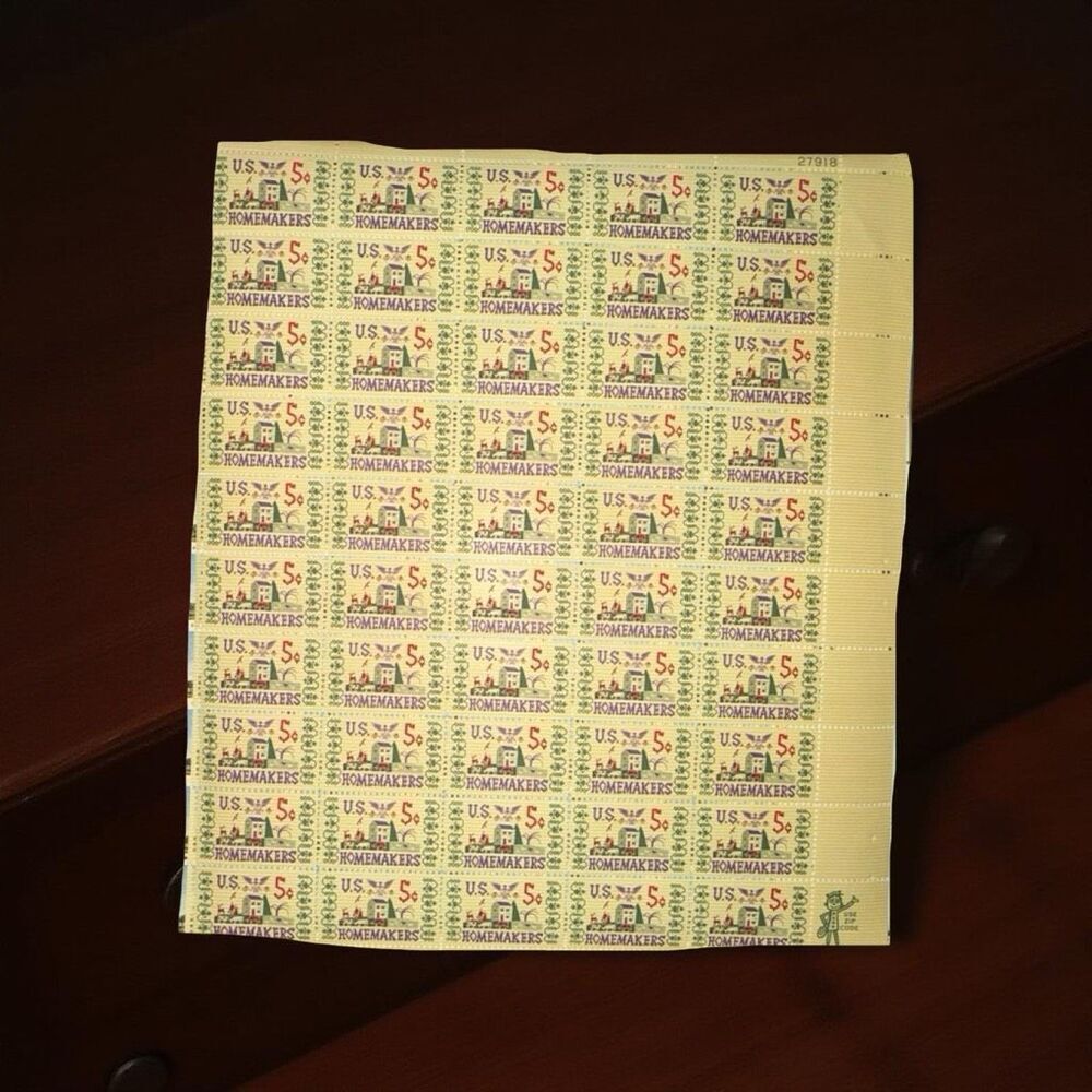 MNH Scott #1253 Home Makers Stamps 5 Cent Stamp Sheet of 50 Stamps